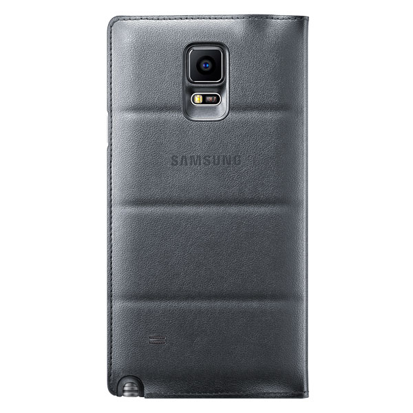 Bao Da Samsung Galaxy Note 4 S View Flip Cover Padding Chính Hãng Màu Xám Đen