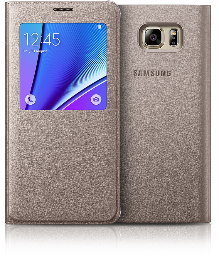 Bao Da Samsung Galaxy Note 5 N920 S View Cover_Chính Hãng