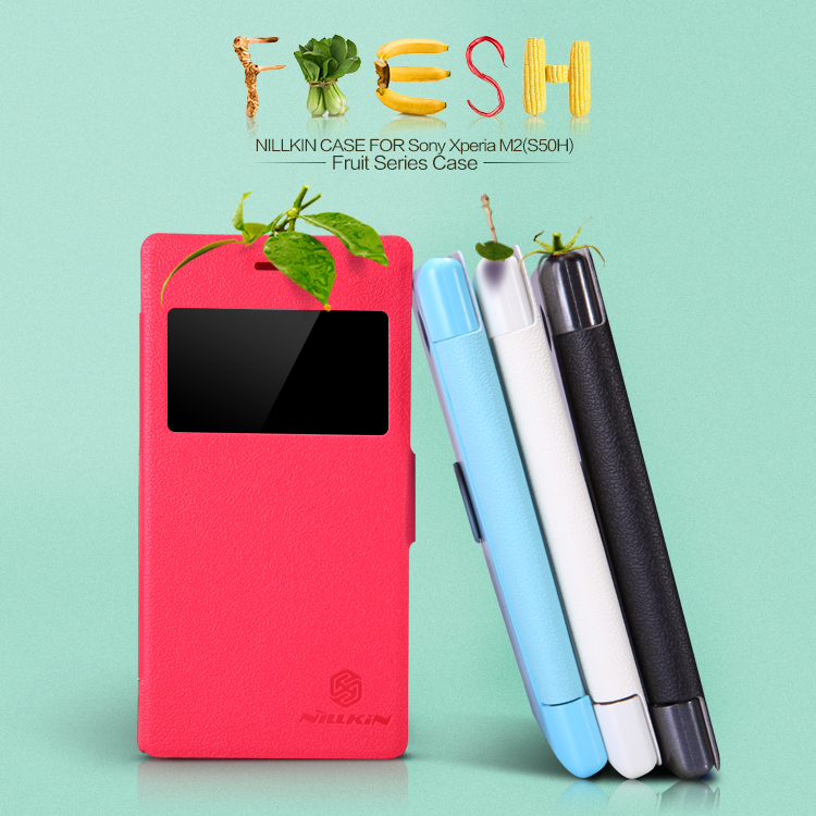 Bao Da Sony Xperia M2 S50h-D2302 NillKin Fresh Series Leather Case