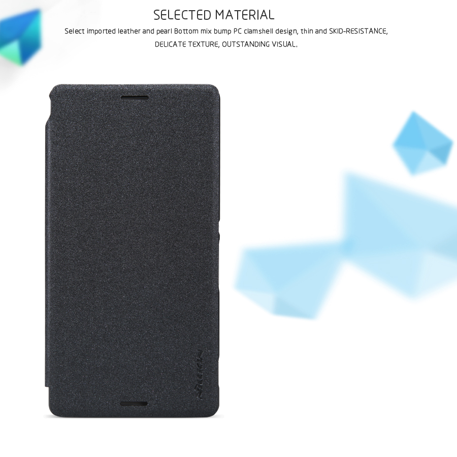 Bao Da Sony Xperia M4 AQUA (Hiệu NillKin, Sparkle Leather Case)