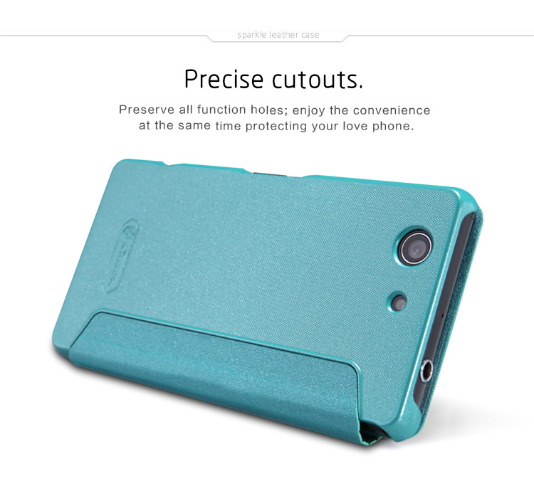 Bao Da Sony Xperia Z3 Compact ( Hiệu NillKin, Spark Series Leather Case )