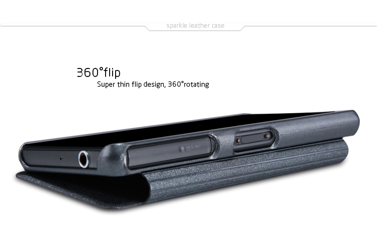 Bao Da Sony Xperia Z3 Compact ( Hiệu NillKin, Spark Series Leather Case )