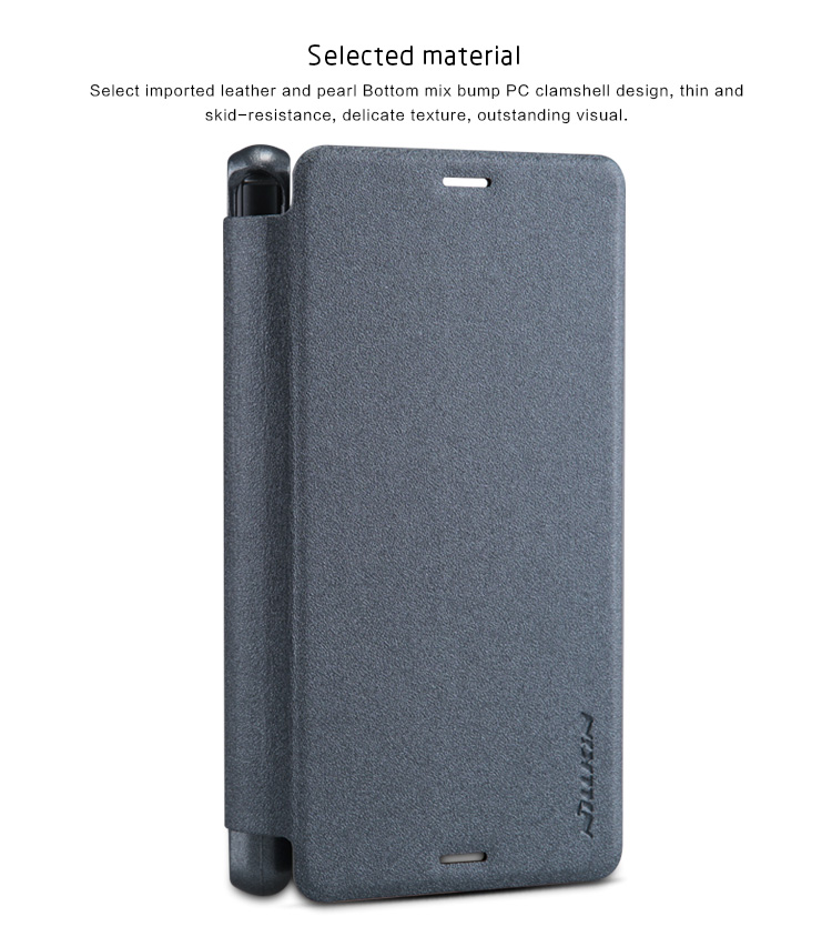 Bao Da Sony Xperia Z3 Compact ( Hiệu NillKin, Spark Series Leather Case )