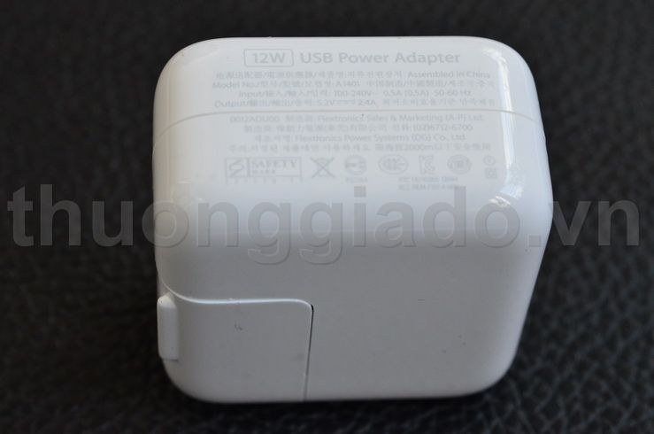 USB Power Adapter For iPad 4 iPad Air (12W, 5.2V-2.4A) Model A1401