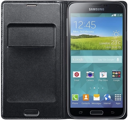 Samsung Galaxy S5/ SM-G900 Wallet Flip Cover Chính Hãng Samsung Galaxy S5/ SM-G900 Wallet Flip Cover Chính Hãng