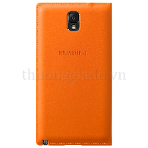 Genuine Samsung Galaxy Note 3 S View Cover Orange Chính Hãng