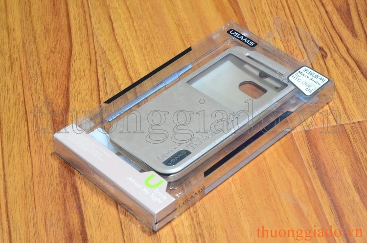 Bao Da HTC One (M8), Có cửa sổ view ( Hiệu USAMS, Merry Series ) Bao Da HTC One (M8), Có cửa sổ view ( Hiệu USAMS, Merry Series )