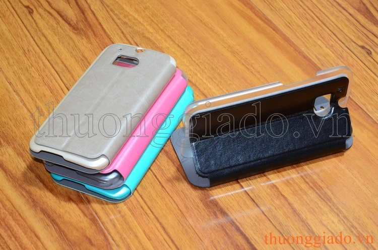 Bao Da HTC One (M8), Có cửa sổ view ( Hiệu USAMS, Merry Series ) Bao Da HTC One (M8), Có cửa sổ view ( Hiệu USAMS, Merry Series )