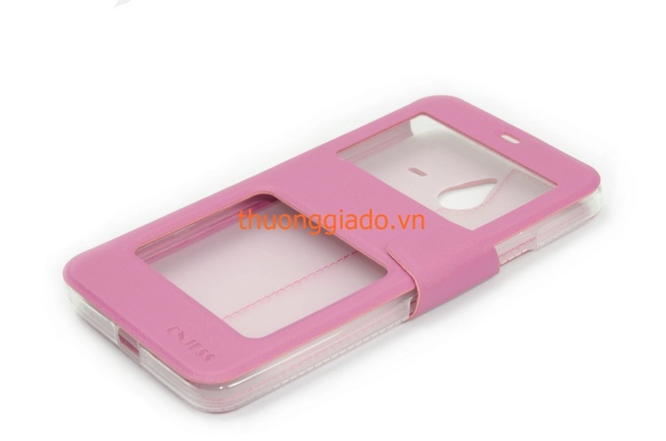 Bao Da Microsoft Lumia 640XL ( Hiệu ONJESS, 2 cửa sổ ) Smart Case