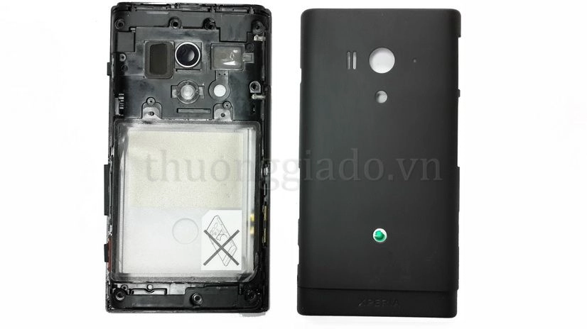 Vỏ Sony Xperia Acro S LT26w Đen Original Housing