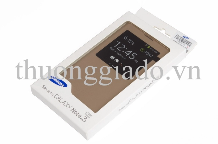 Genuine Samsung Galaxy Note 3 S View Cover Màu Vàng Champagne  Chính Hãng