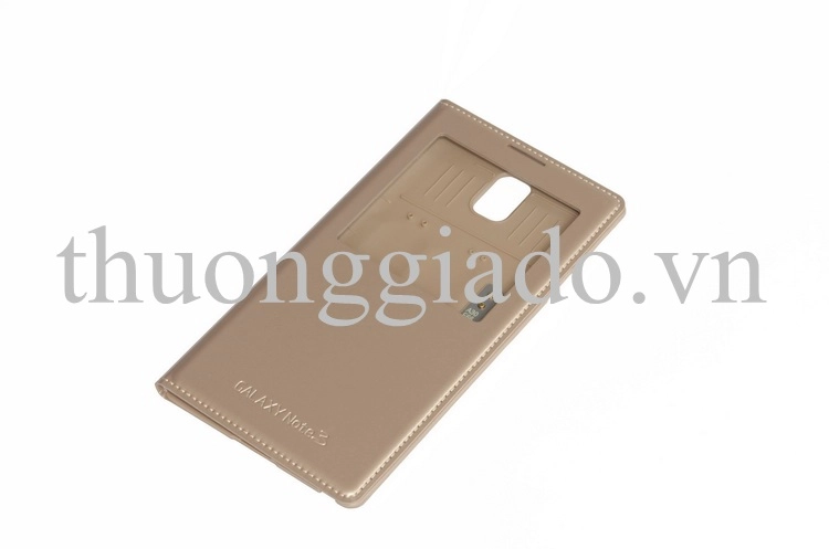 Genuine Samsung Galaxy Note 3 S View Cover Màu Vàng Champagne  Chính Hãng