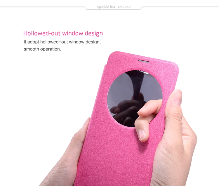 Bao Da Asus Zenfone 2 ZE551 Có cửa sổ view ( Hiệu NillKin )