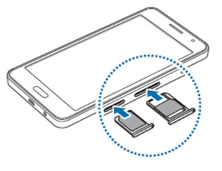 Bộ khay sim và Khay thẻ nhớ Samsung Galaxy A3 Bộ khay sim và Khay thẻ nhớ Samsung Galaxy A3