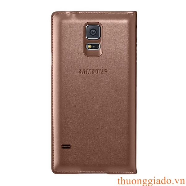 Bao Da S View Cover Chính Hãng cho Samsung Galaxy S5 Màu Vàng