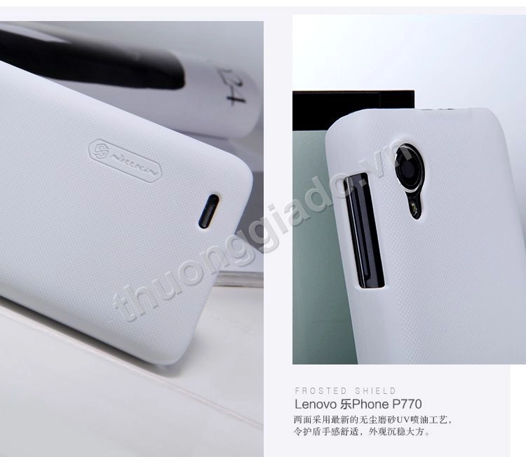 Ốp lưng sần NillKin cho Lenovo P770 (Super Frosted Shield)