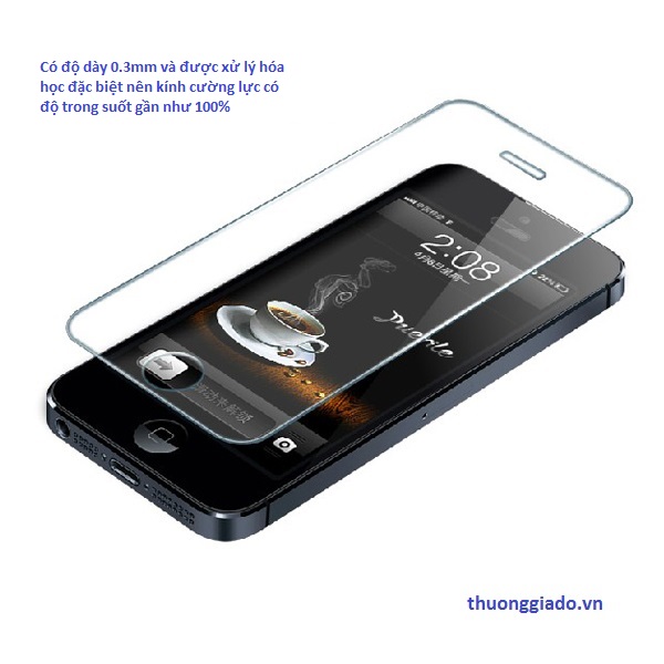 Miếng dán kính cường lực cho iPhone 4S, iPhone 4 Premium Tempered Glass Screen Protector