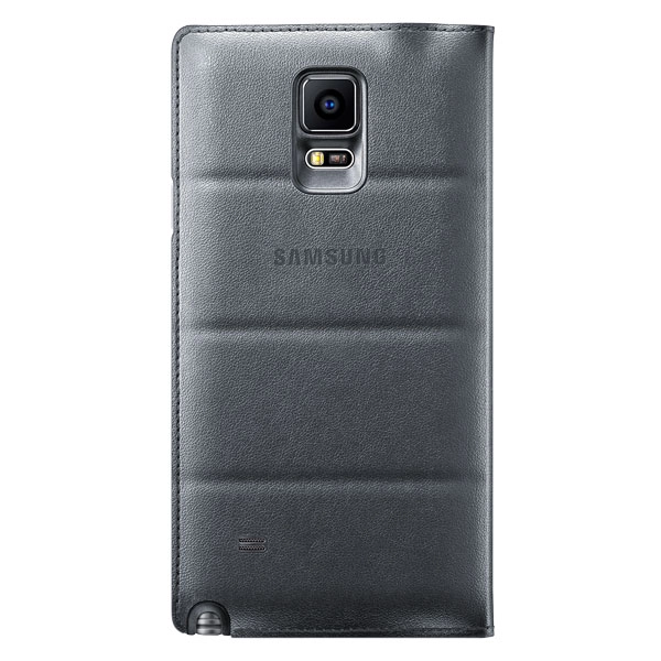 Bao Da Samsung Galaxy Note 4 S View Flip Cover Padding Chính Hãng Màu Xám Đen