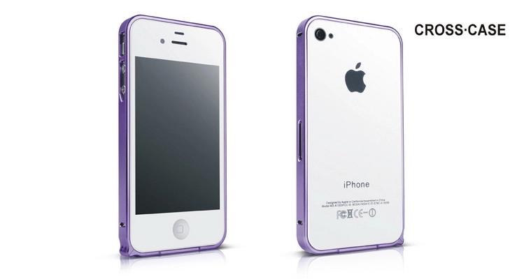iPhone 4s/ iPhone 4 metal bumper (0.7mm) hiệu Cross Case iPhone 4s/ iPhone 4 metal bumper (0.7mm) hiệu Cross Case