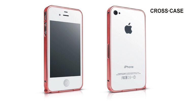 iPhone 4s/ iPhone 4 metal bumper (0.7mm) hiệu Cross Case iPhone 4s/ iPhone 4 metal bumper (0.7mm) hiệu Cross Case
