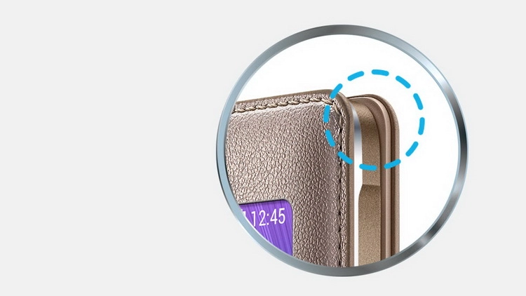 Bao Da Samsung Galaxy Note 4 S View Flip Cover Padding Chính Hãng Màu Xám Đen