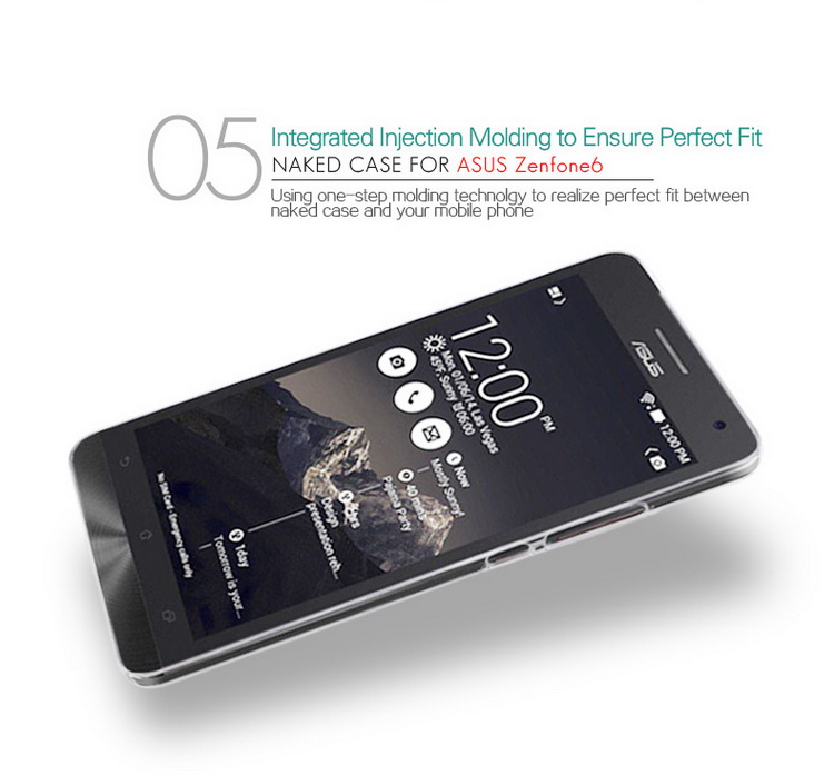 Ốp lưng Asus Zenfone 6/ A600 nhựa cứng trong suốt hiệu BEPAK