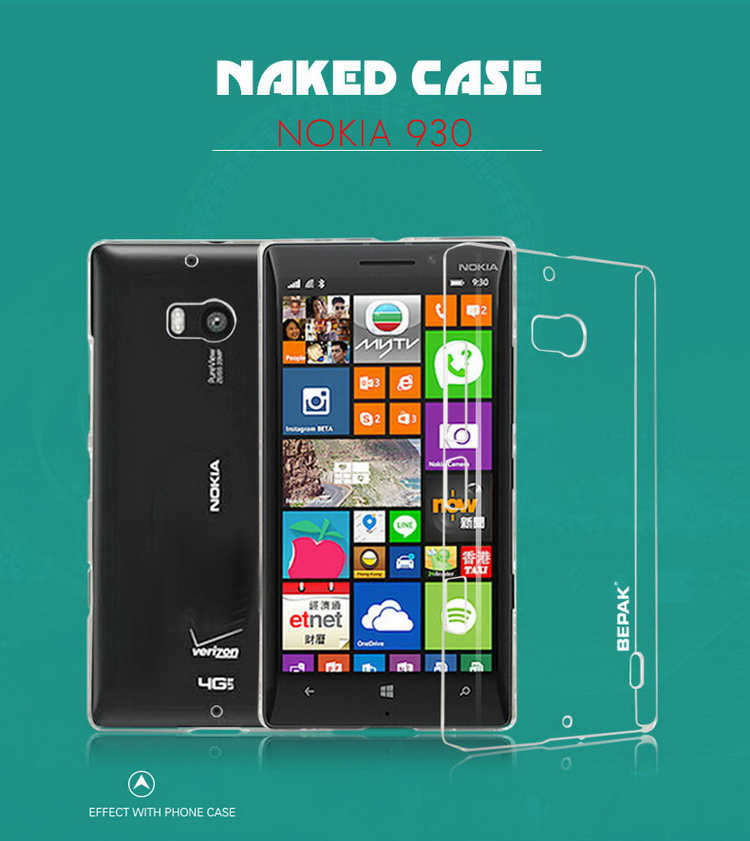 Ốp lưng Nokia Lumia 930/ Lumia 929 nhựa cứng trong suốt hiệu BEPAK