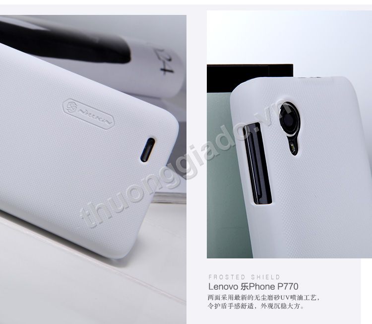 Ốp lưng sần NillKin cho Lenovo P770 (Super Frosted Shield)