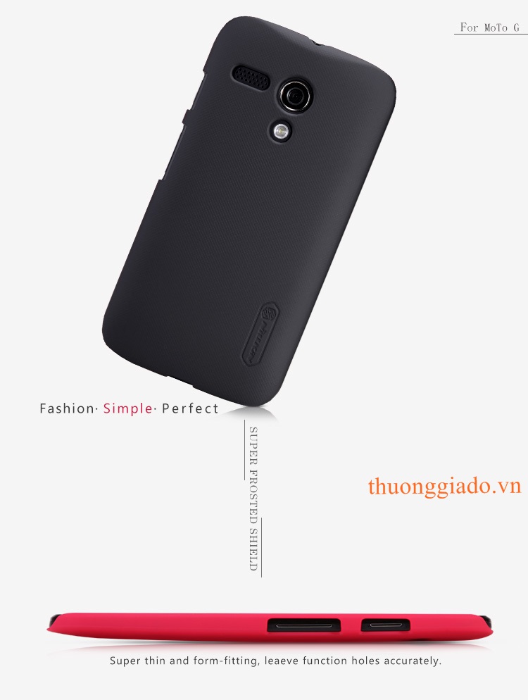 Ốp lưng sần NillKin cho Motorola Moto G Super Frosted Shield
