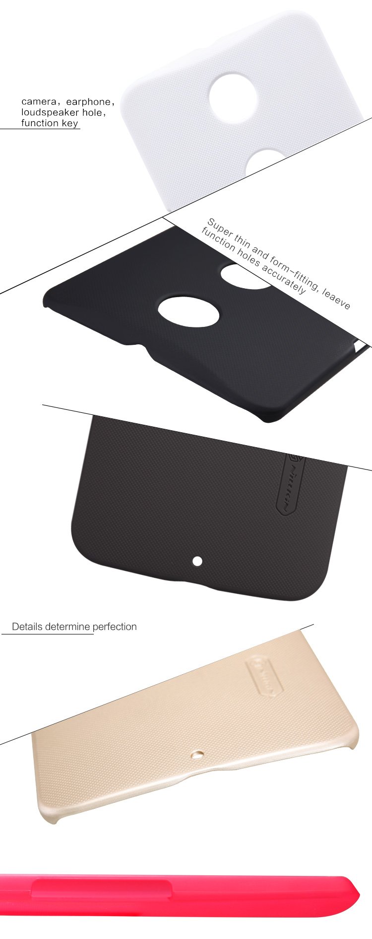 Ốp lưng sần NillKin Google Nexus 6 Super Frosted Shield