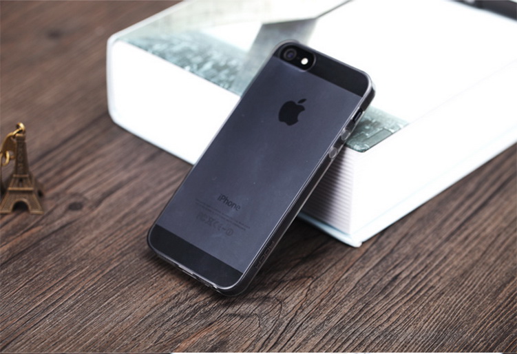 Ốp lưng silicon iPhone 5S_iPhone 5 (loại siêu mỏng, hiệu Rock, Ultrathin TPU Slim Jacket )