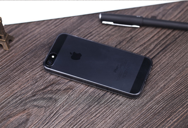 Ốp lưng silicon iPhone 5S_iPhone 5 (loại siêu mỏng, hiệu Rock, Ultrathin TPU Slim Jacket )