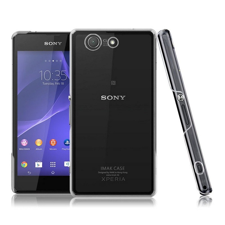 Ốp lưng Sony Z3 mini/Z3 Compact nhựa cứng trong suốt hiệu iMak