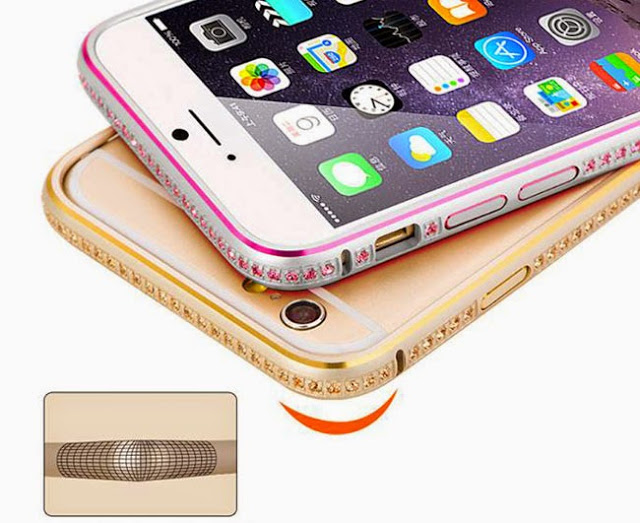 Ốp viền bumper iPhone 5S/ iPhone 5/ iPhone SE hiệu CoteetCi có đính đá