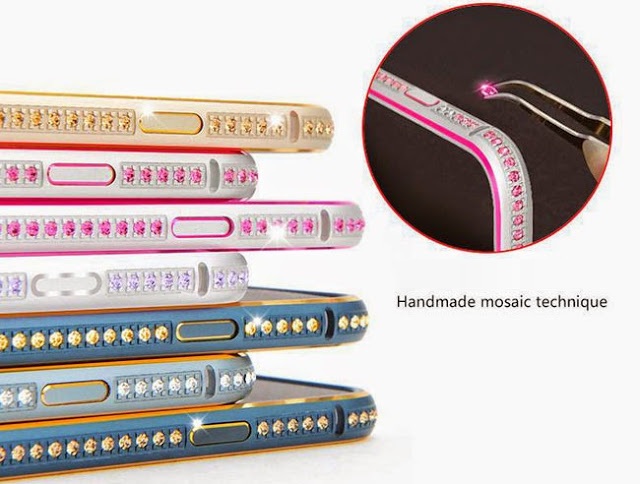 Ốp viền bumper iPhone 5S/ iPhone 5/ iPhone SE hiệu CoteetCi có đính đá
