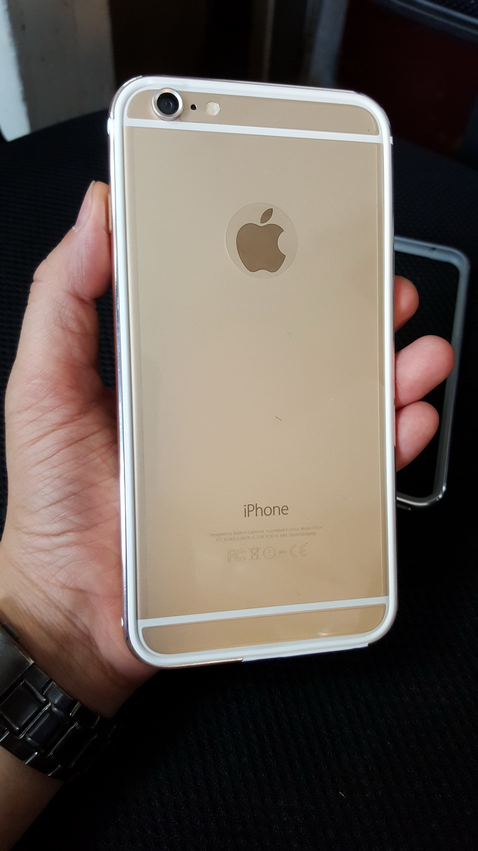 Ốp viền bumper iPhone 6,iPhone  6 Plus,iPhone 5 (trong là cao su,ngoài là hợp kim)
