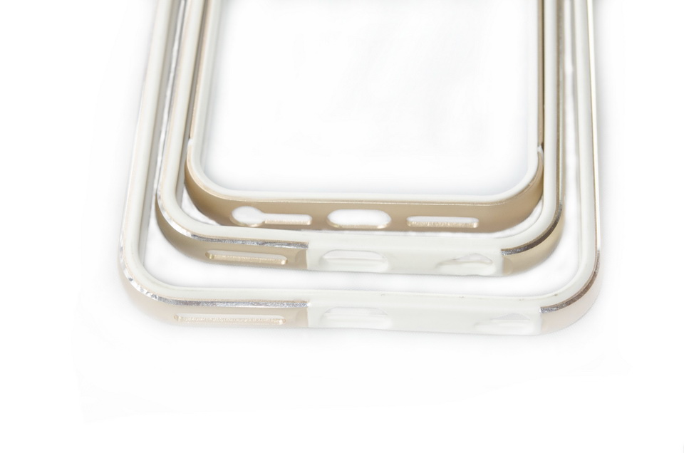 Ốp viền bumper iPhone 6,iPhone  6 Plus,iPhone 5 (trong là cao su,ngoài là hợp kim)