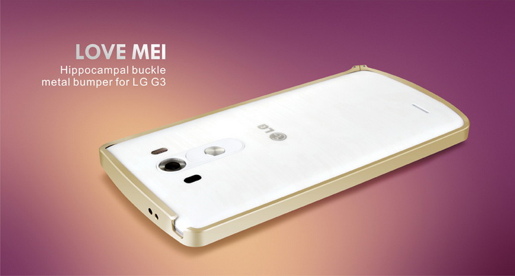Ốp viền bumper LoveMei cho LG G3-F400-D855