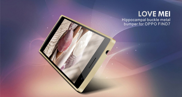 Ốp viền Oppo find 7 X9007 LoveMei bumper case