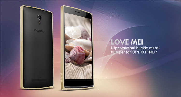 Ốp viền Oppo find 7 X9007 LoveMei bumper case
