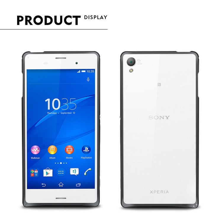 Ốp viền SONY Z3/ L55 Love Mei Curved metal bumper case