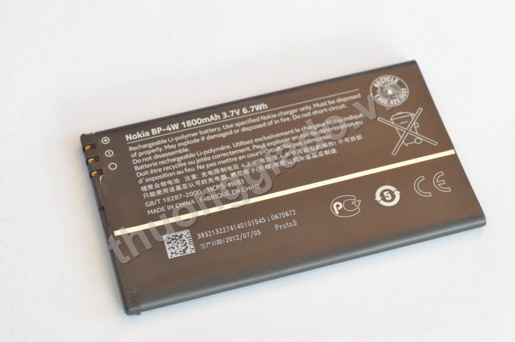 Pin Nokia BP-4W ORIGINAL BATTERY, Lumia 810, Lumia 822