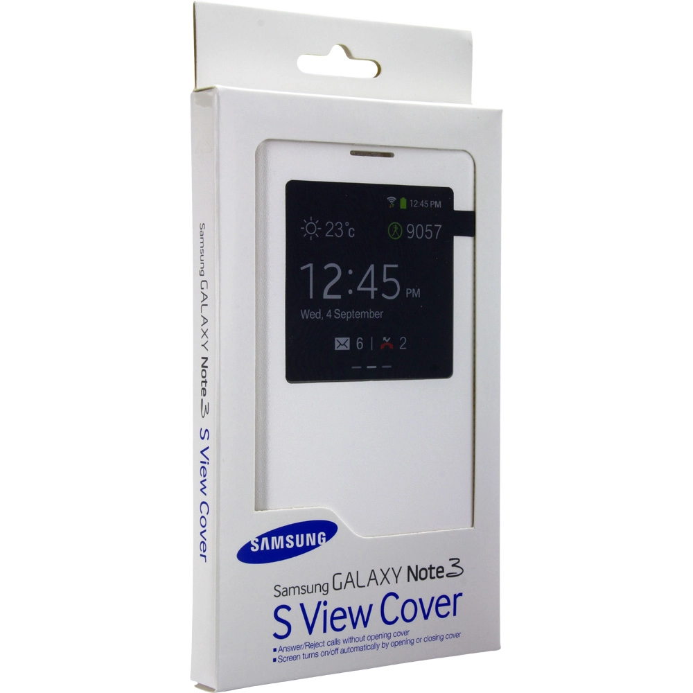Genuine Samsung Galaxy Note 3 S View Flip Cover Chính Hãng Màu Trắng