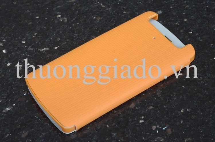 Bao Da Cầm Tay Nắp Gập Mở Kiểu Flip Cho OPPO Find N1 mini ( Hiệu AMO ) Màu Cam