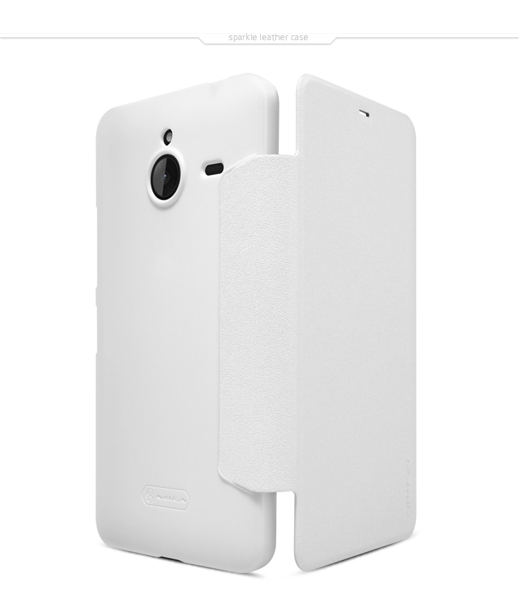 Bao Da Microsoft Lumia 640XL ( Hiệu NillKin, Sparkle Leather Case )