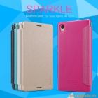 Bao Da Sony Xperia M4 AQUA (Hiệu NillKin, Sparkle Leather Case)