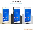 Ốp viền SONY Z3/ L55 Love Mei Curved metal bumper case