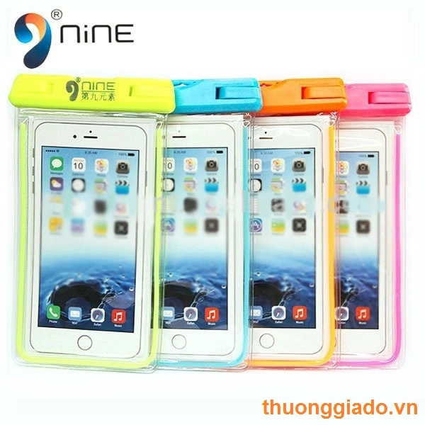 Túi chống nước cho điện thoại 4.5"-6" (Hiệu NiNE) Note 5, Note 4, iPhone 6