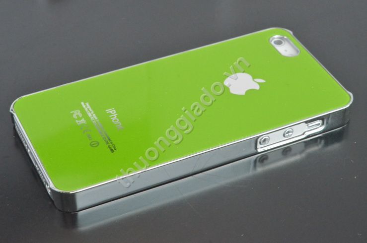 Vỏ ốp lưng cho iPhone 5 (Mặt sau là gương kính,viền mạ crôm )