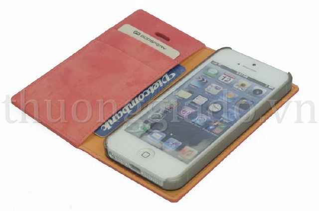 Bao Da iPhone 5S/ iPhone 5 ( Hiệu Groospery, Leather Flip Diary Case )